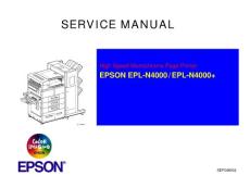 爱普生EPSON EPL-N4000 EPL-N4000+复印机维修手册