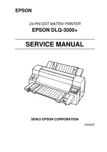 爱普生EPSON DLQ-3000+维修手册