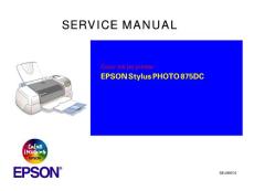 爱普生EPSON PHOTO 875DC维修手册