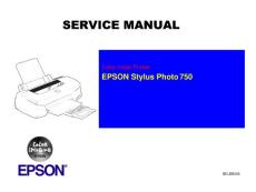 爱普生EPSON Stylus Photo750维修手册