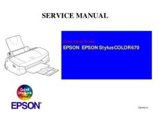 爱普生EPSON  Stylus COLOR 670维修手册