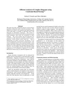 Efficient Analysis of Complex Diagrams using Constraint-Based Parsing