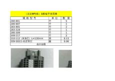 北京8號線端子排明細表