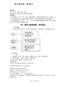 2010届高考数学知识点总结精华版