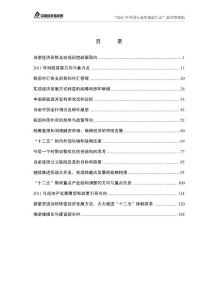 2011年中國行業發展報告會