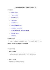 PPTV網(wǎng)絡電視VIP會員幫助手冊匯總