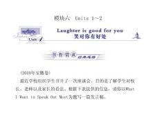 2011湖南高考英语一轮复习：模块六 Unit 1  Laughter is good for you笑对你有好处