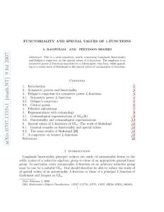 Functoriality and special values of L-functions