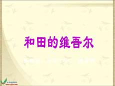 鲁教版语文五年级下册《和田的维吾尔》课件