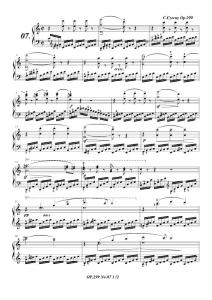 车尔尼299钢琴快速练习曲Op.299 No.7