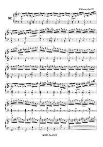 车尔尼299钢琴快速练习曲Op.299 No.8