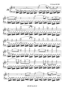 车尔尼299钢琴快速练习曲Op.299 No.10