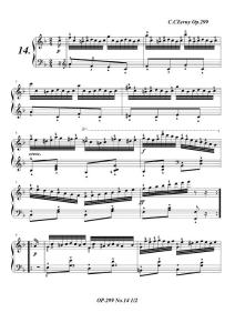 车尔尼299钢琴快速练习曲Op.299 No.14