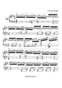 车尔尼299钢琴快速练习曲Op.299 No.24