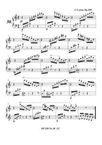 车尔尼299钢琴快速练习曲Op.299 No.30