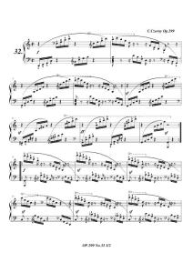 车尔尼299钢琴快速练习曲Op.299 No.32