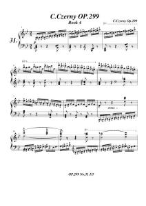 车尔尼299钢琴快速练习曲Op.299 No.31