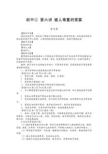 初中② 第六講 被人尊重的需要