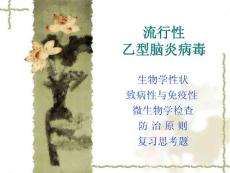 醫(yī)學(xué)微生物學(xué)-流行性乙型腦炎病毒