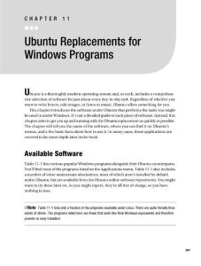 [edubt]Ubuntu Replacements for Windows Programs