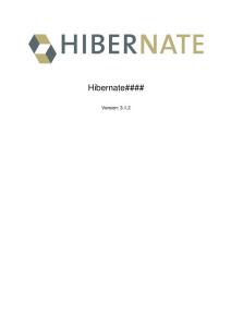 Hibernate 3.1.2中文文檔