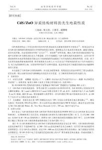 CdS_ZnO異質(zhì)結(jié)構(gòu)材料的光生電荷性質(zhì)