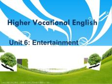 高职高专核心英语综合教程下册Unit 6 Entertainment