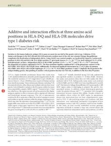 ng.3353_Additive and interaction effects at three amino acid positions in HLA-DQ and HLA-DR molecules drive type 1 diabetes risk