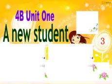 牛津小学英语4B Unit1 A new student(3)公开课