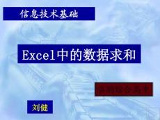 excel数据求和