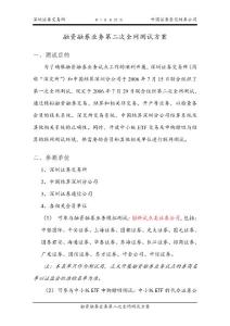 融資融券業務第二次全網測試方案