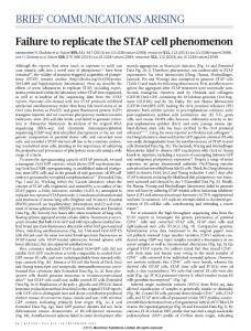 nature15513-Failure to replicate the STAP cell phenomenon