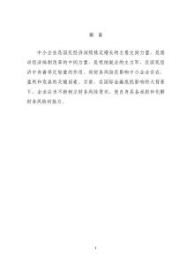 論我國中小企業(yè)的財(cái)務(wù)風(fēng)險(xiǎn)