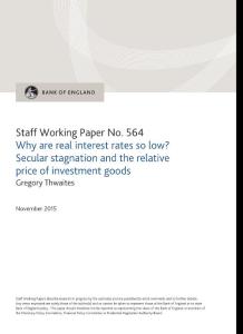 Bank of England Staff Working Paper No. 564