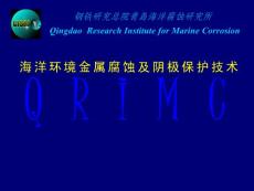 海水環(huán)境鋼結(jié)構(gòu)陰極保護(hù)技術(shù)（內(nèi)部交流）