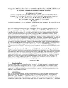 Comparison of Orbital Parameters for GEO Debris Predicted by…