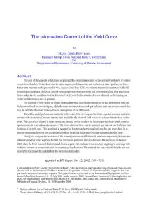 The Information Content of the Yield Curve - www.hj…