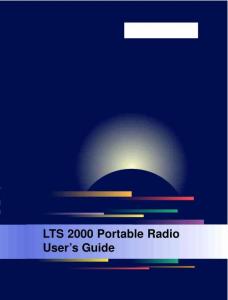 Motorola LTS 2000 User manual