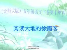 北师大版小学五年级下册语文《阅读大地的徐霞客》课件PPT