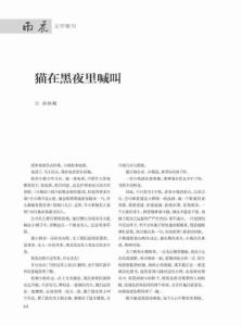 貓在黑夜里喊叫