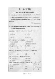 湖南省长郡中学2011届高三第三次月考（数学文）扫描版