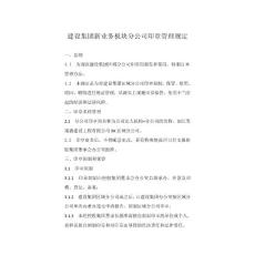 分公司印章管理规定