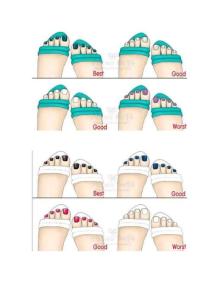 涼鞋顏色和腳指甲顏色搭配組合