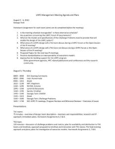 UHPC Management Meeting Agenda and Plans
