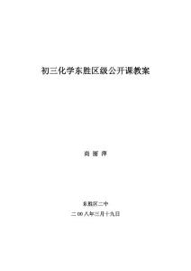 初三化学东胜区级公开课教案