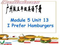 （广州版）五年级英语下册课件 Module 5 Unit 13(3)