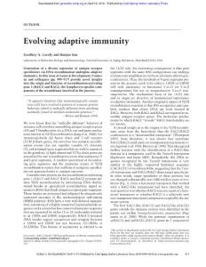 Genes Dev.-2016-Lovely-873-5- Evolving adaptive immunity