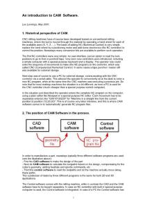 An introduction to CAM Software. - DeskProto