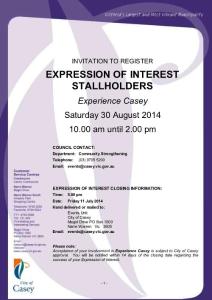 Expression of Interest Form - City of Casey