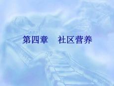 《营养学》课程教学课件 第四章 社区营养(84P)